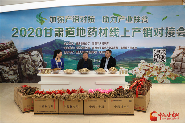 2020甘肅道地藥材線上產(chǎn)銷對(duì)接會(huì)在定西首陽成功舉辦（圖）