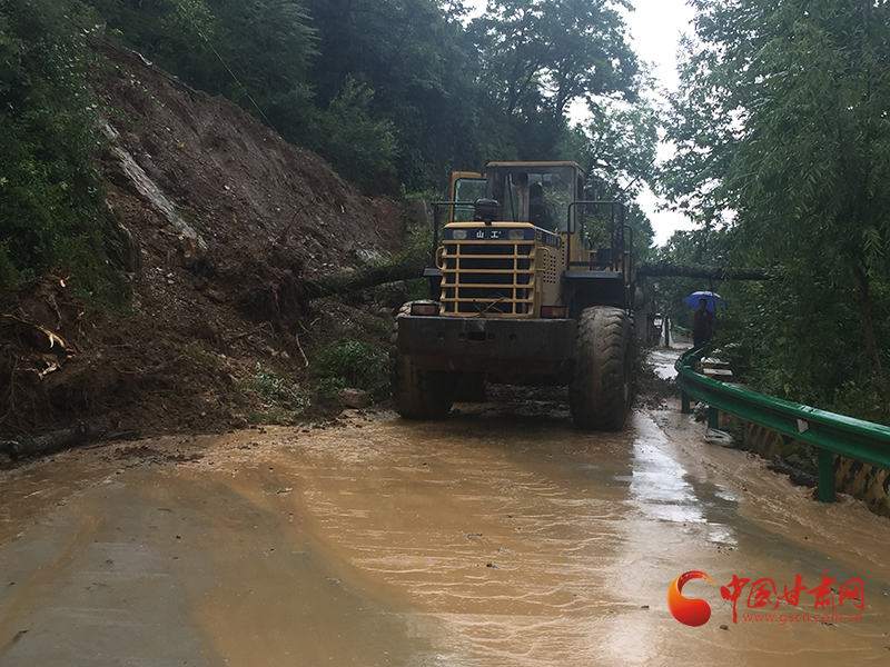 康縣長(zhǎng)壩鎮(zhèn)：鏟車、120合力“逆行”救援群眾  