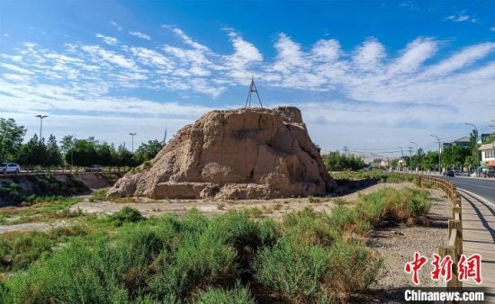 圖為沙州郡城遺址公園古遺址。　王斌銀 攝