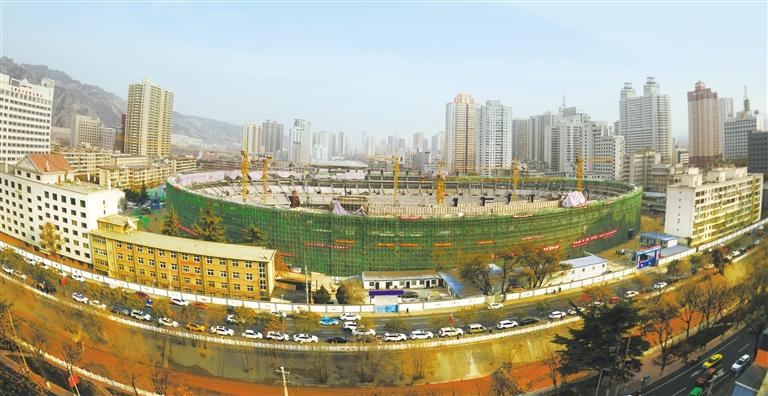 蘭州市七里河體育場主體封頂，預(yù)計(jì)明年7月交付使用