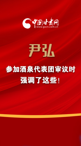 【2022甘肅兩會·圖解】尹弘書記參加酒泉代表團(tuán)審議時強(qiáng)調(diào)了這些！