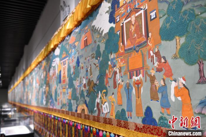 8月20日，“塔影河聲吉祥千年——涼州會盟暨蘭州與武威文物聯(lián)展”在蘭州市博物館開展。戴文昌 攝