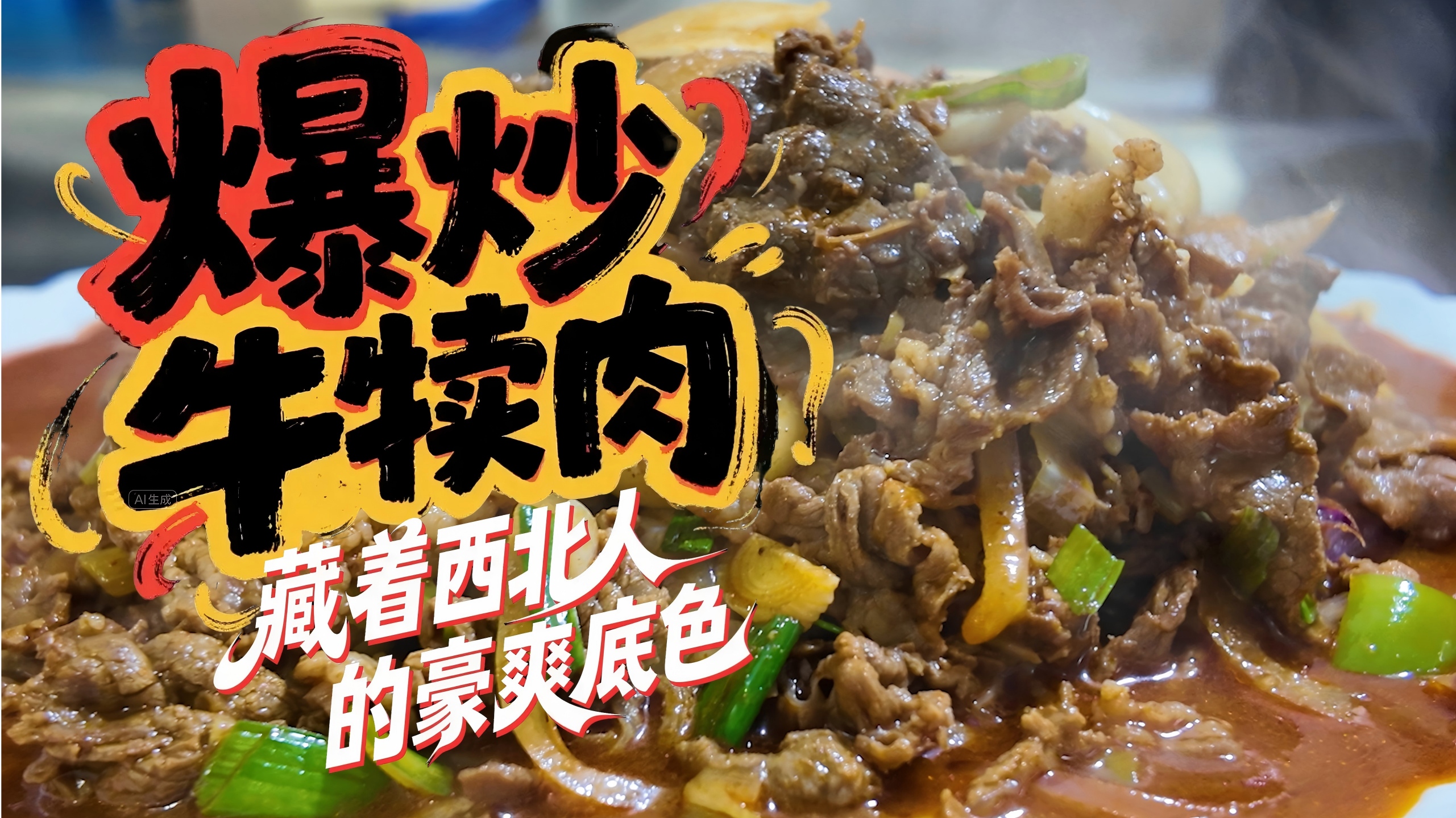視頻丨爆炒牛犢肉，藏著西北人的豪爽底色